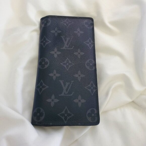 Louis Vuitton Other - Louis Vuitton Monogram Eclipse Brazza Long Wallet Black France